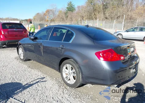 2012 Infiniti G25X z USA, uszkodzony, nr VIN JN1DV6AR4CM860244